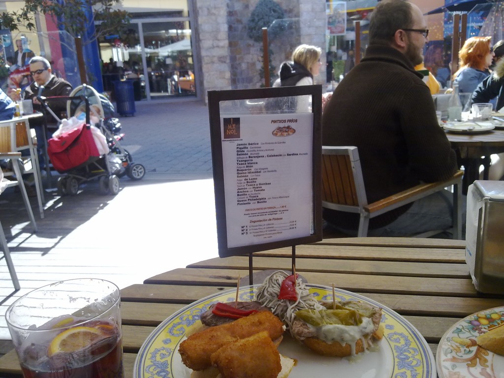 Pinchos y carta de Imanol